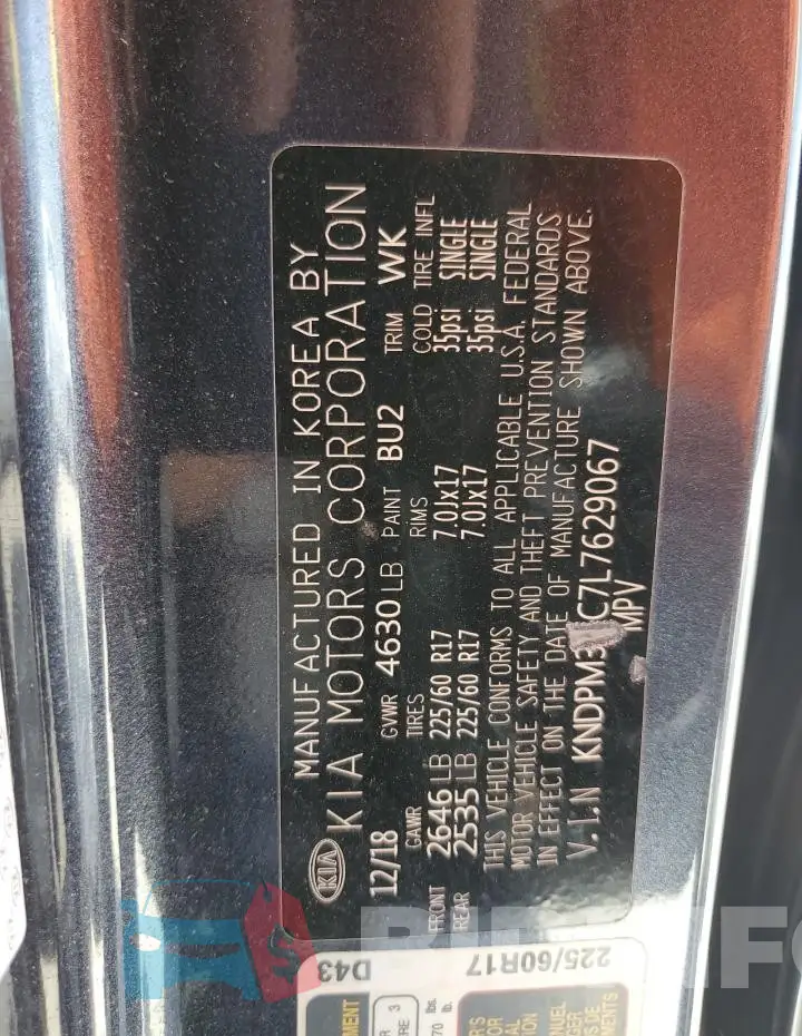 KNDPM3AC7L7629067 Photo# 12