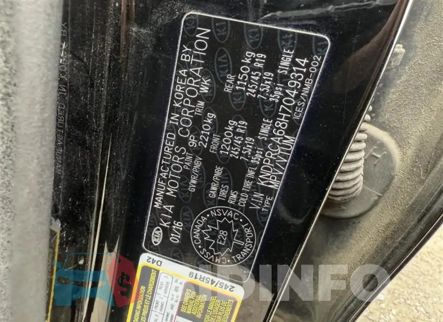 KNDPRCA68H7049314 Photo# 12