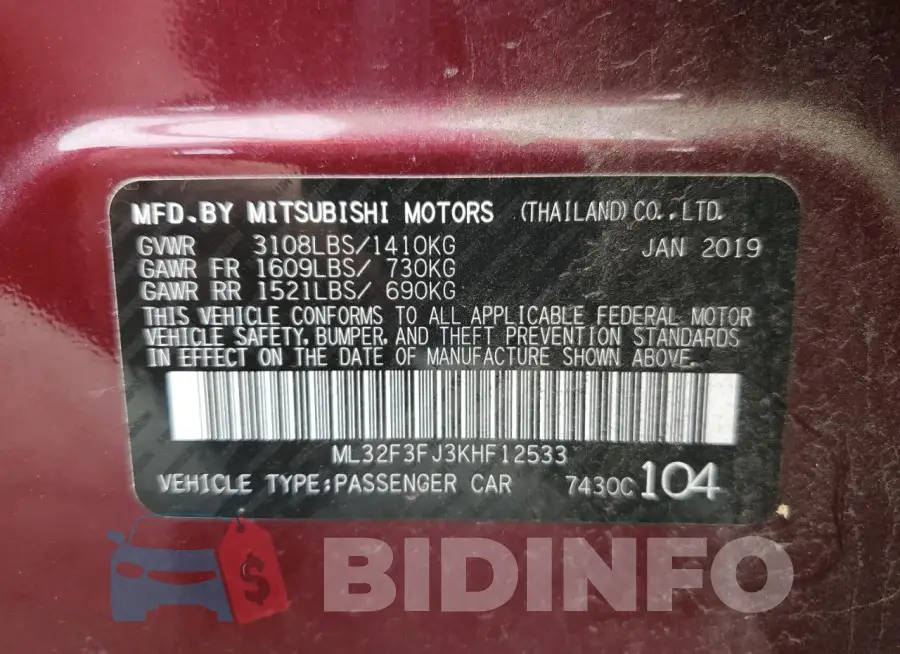 ML32F3FJ3KHF12533 Photo# 12