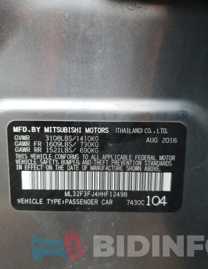 ML32F3FJ4HHF12498 Photo# 13
