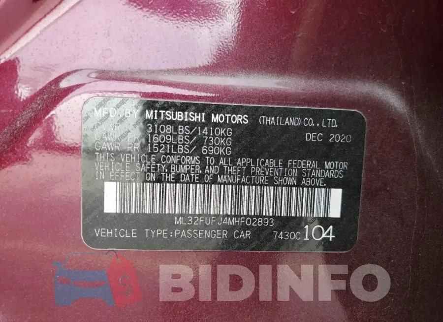 ML32FUFJ4MHF02893 Photo# 12