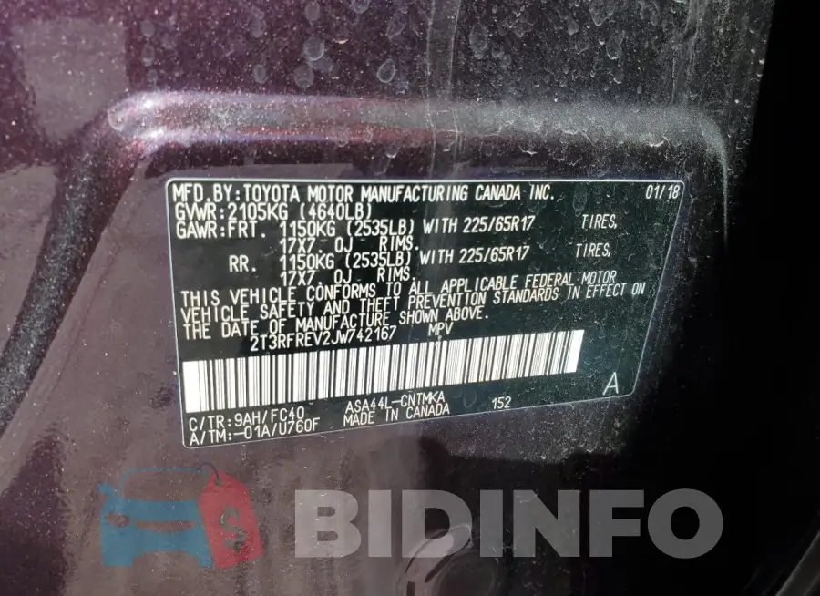 2T3RFREV2JW742167 Photo# 13