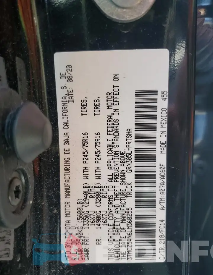 3TMCZ5AN6LM360255 Photo# 12