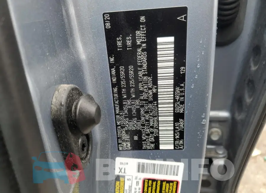 5TDFZRBH9LS050744 Photo# 13