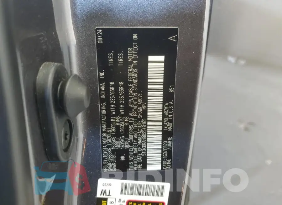 5TDKDRAH8RS548165 Photo# 14