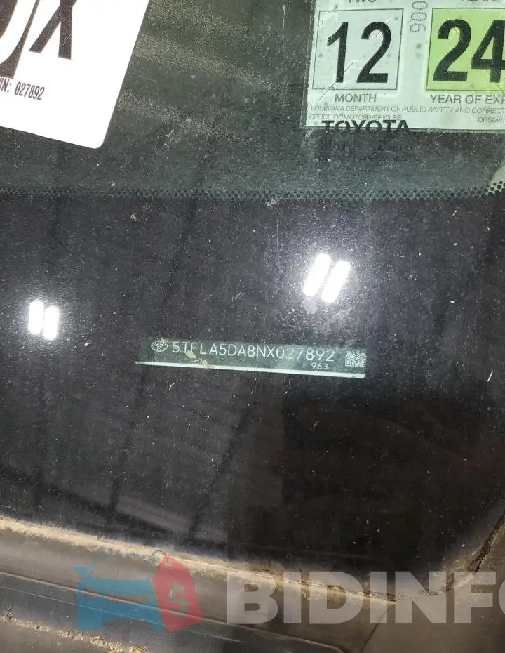 5TFLA5DA8NX027892 Photo# 12