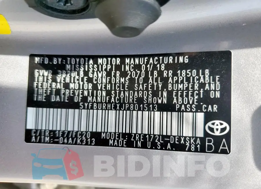 5YFBURHEXJP801513 Photo# 12
