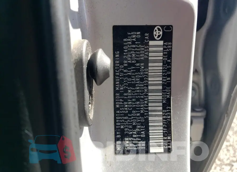 5YFEPMAE2MP192780 Photo# 13