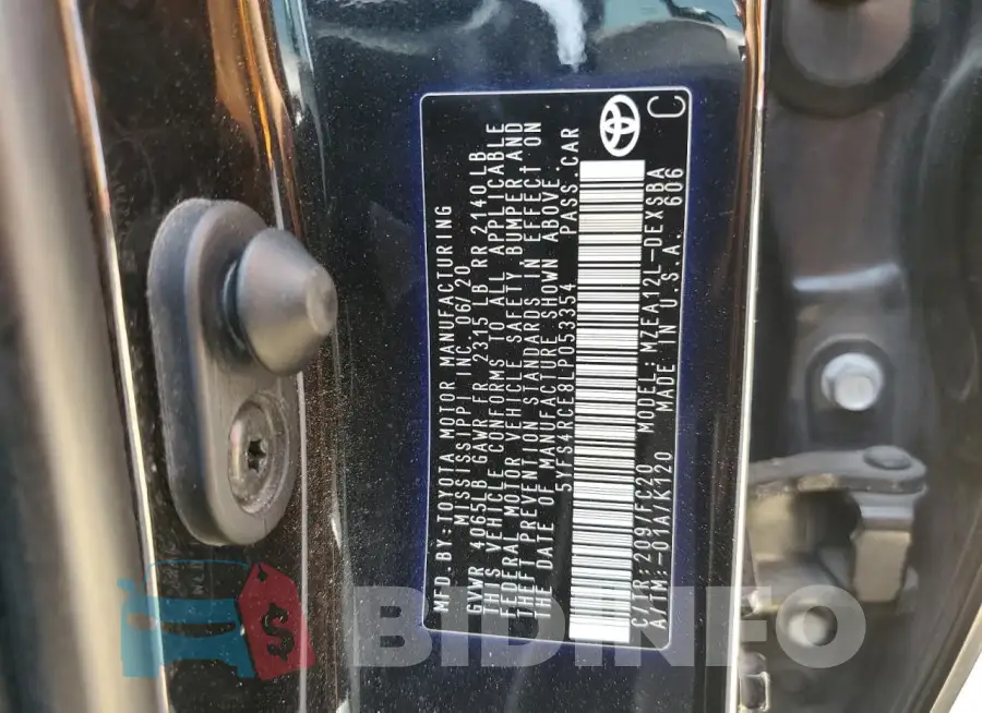 5YFS4RCE8LP053354 Photo# 12