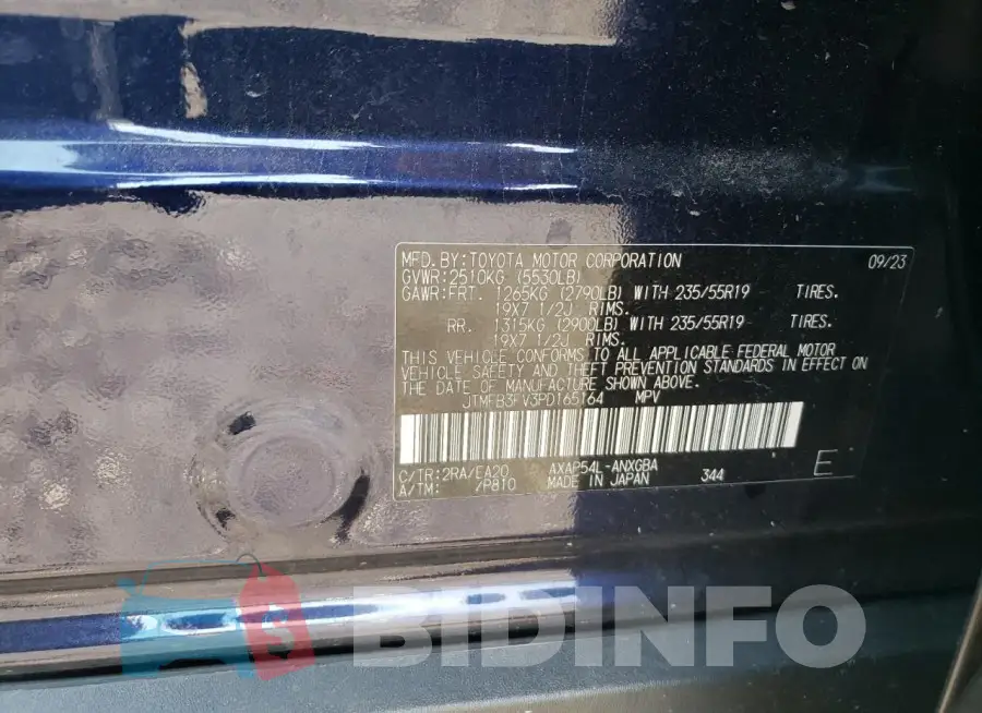 JTMFB3FV3PD165164 Photo# 13