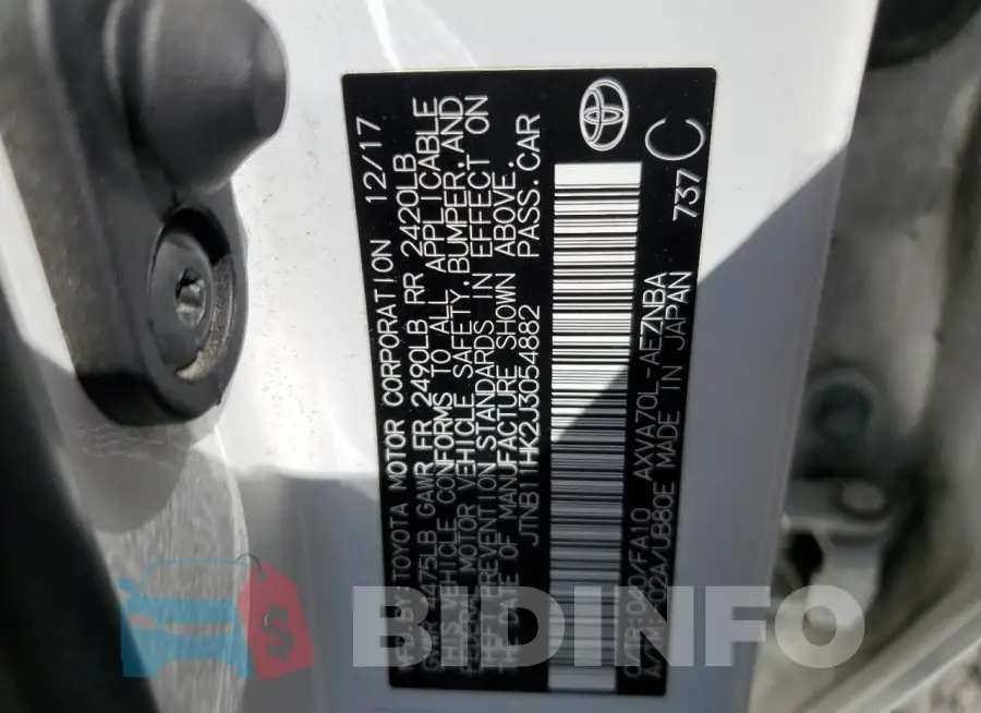 JTNB11HK2J3054882 Photo# 13