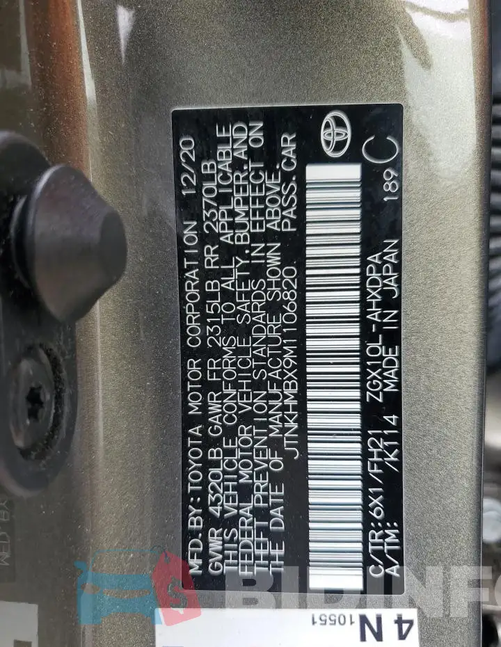 JTNKHMBX9M1106820 Photo# 12