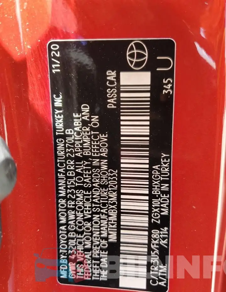 NMTKHMBX3MR120332 Photo# 12