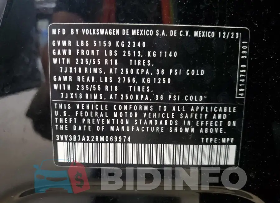 3VV3B7AX2RM069974 Photo# 14