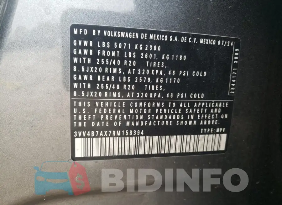 3VV4B7AX7RM158394 Photo# 14