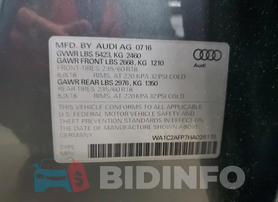 WA1C2AFP7HA026175 Photo# 13
