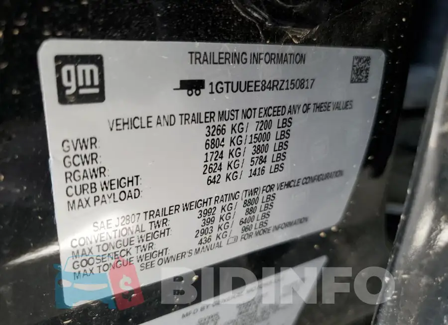 1GTUUEE84RZ150817 Photo# 12