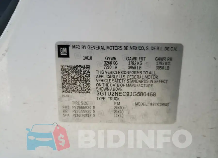3GTU2NEC9JG580468 Photo# 13
