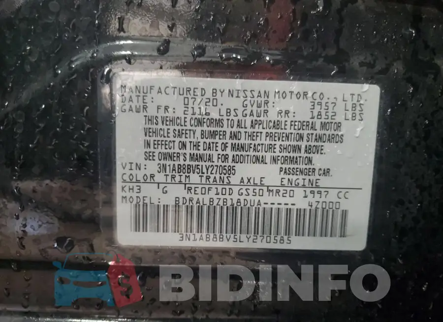 3N1AB8BV5LY270585 Photo# 12