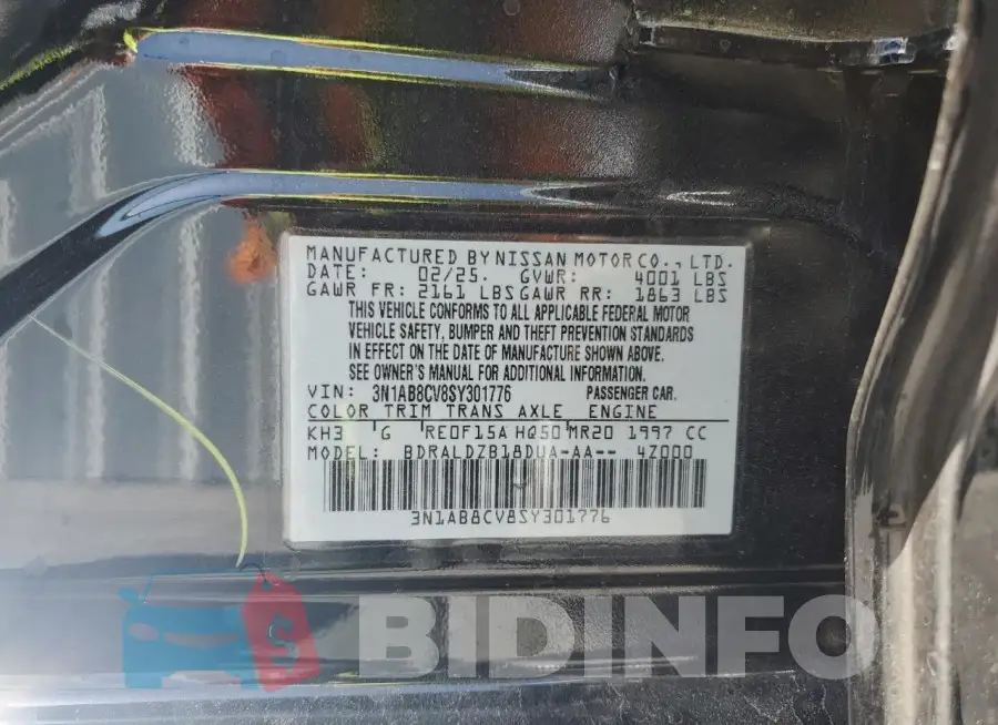 3N1AB8CV8SY301776 Photo# 13