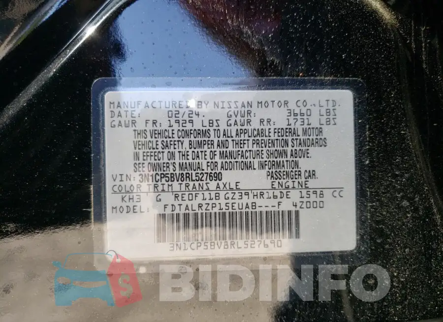 3N1CP5BV8RL527690 Photo# 13