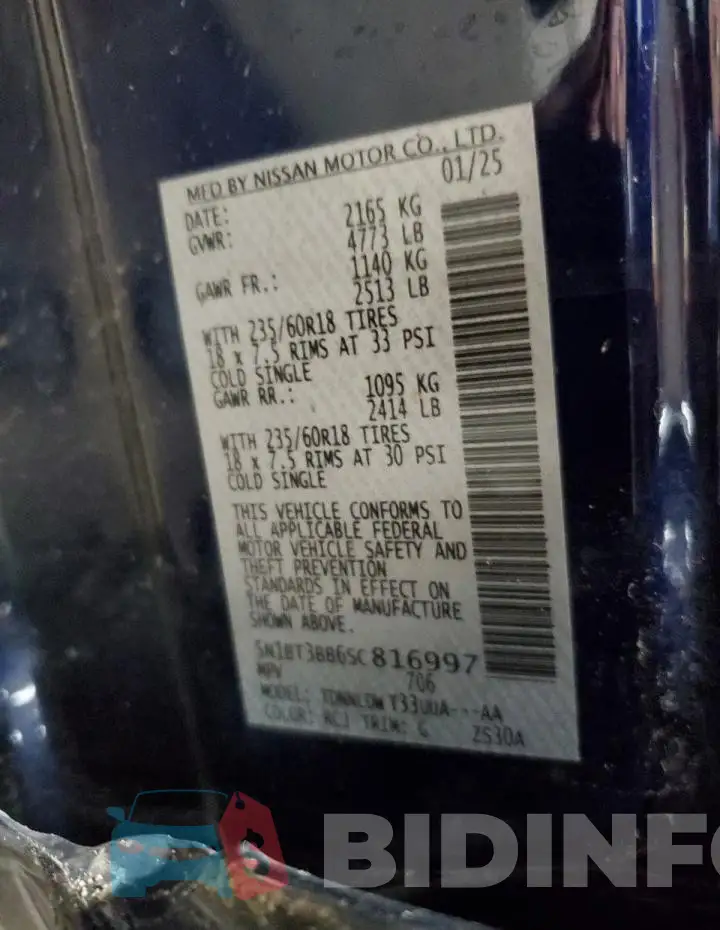 5N1BT3BB6SC816997 Photo# 13
