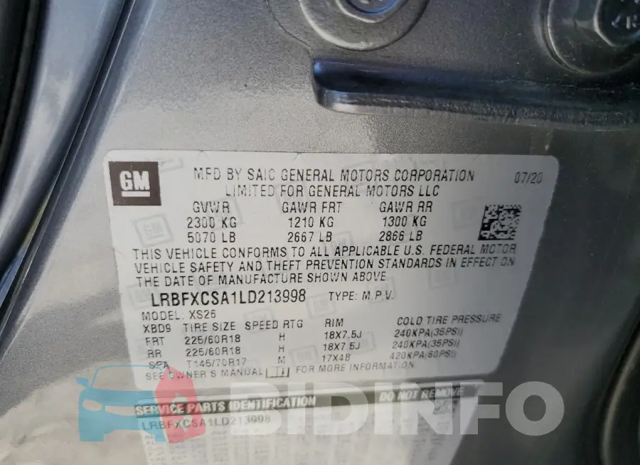 LRBFXCSA1LD213998 Photo# 13