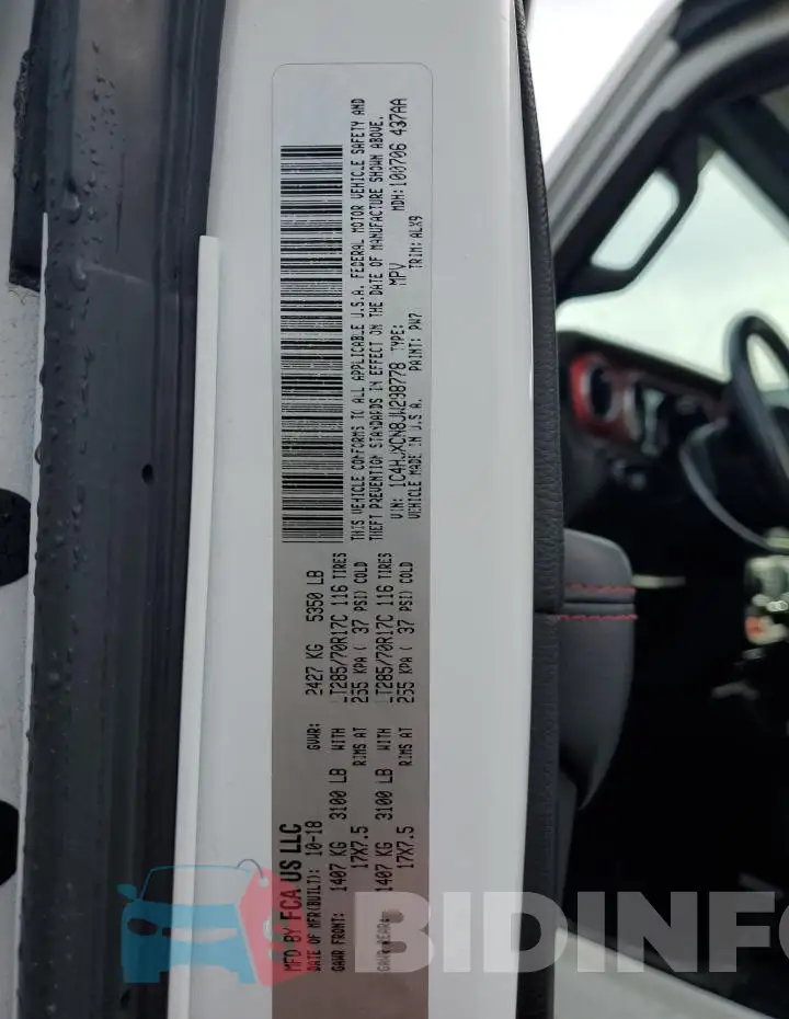 1C4HJXCN8JW298778 Photo# 14