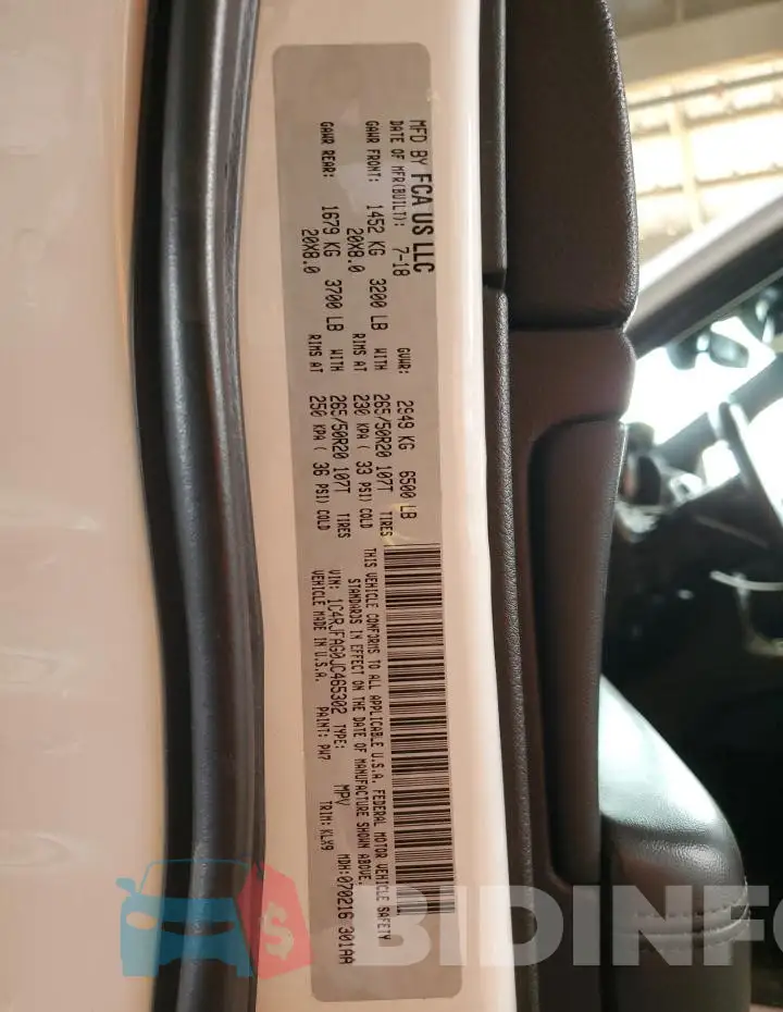 1C4RJFAG0JC465302 Photo# 14