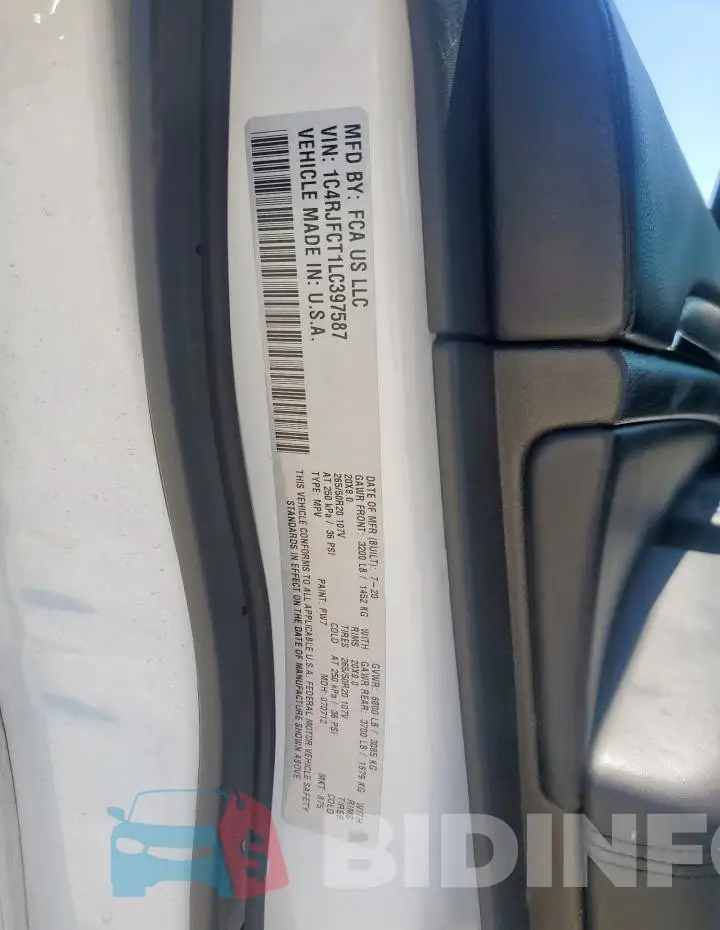1C4RJFCT1LC397587 Photo# 14