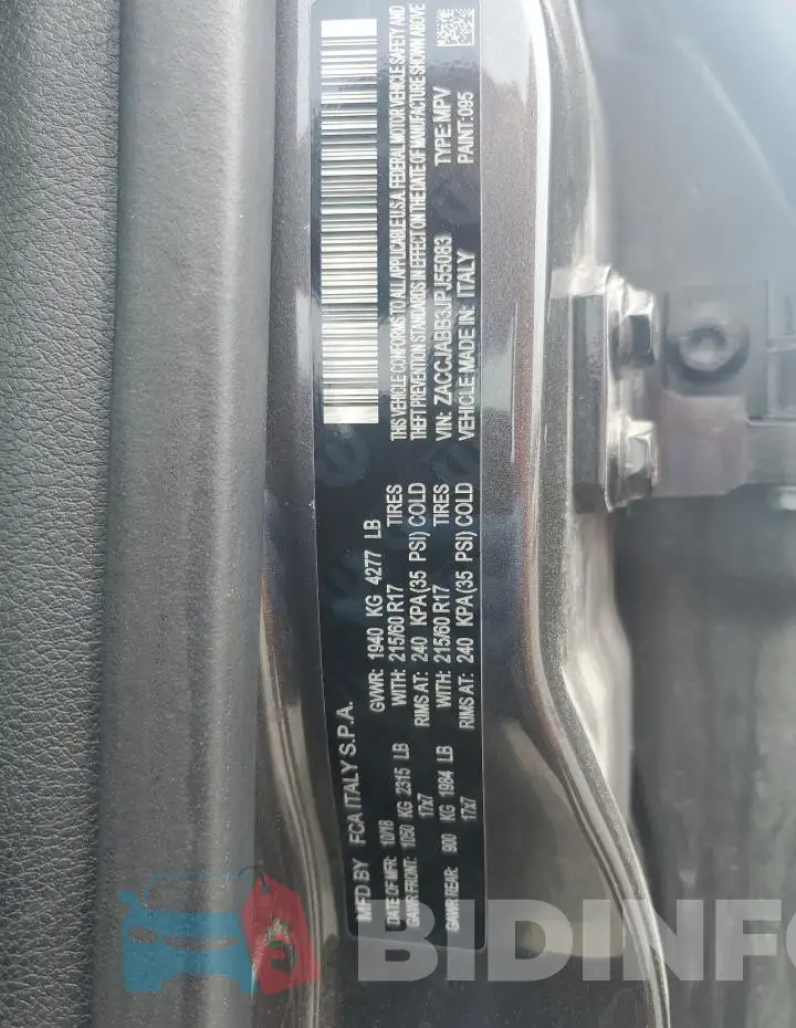 ZACCJABB3JPJ55083 Photo# 13