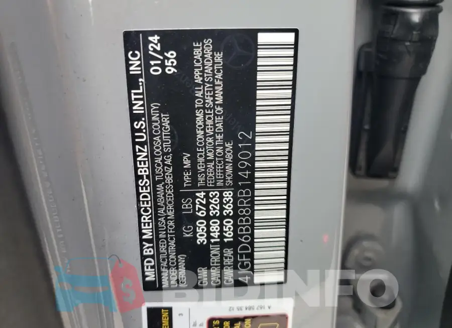 4JGFD6BB8RB149012 Photo# 14