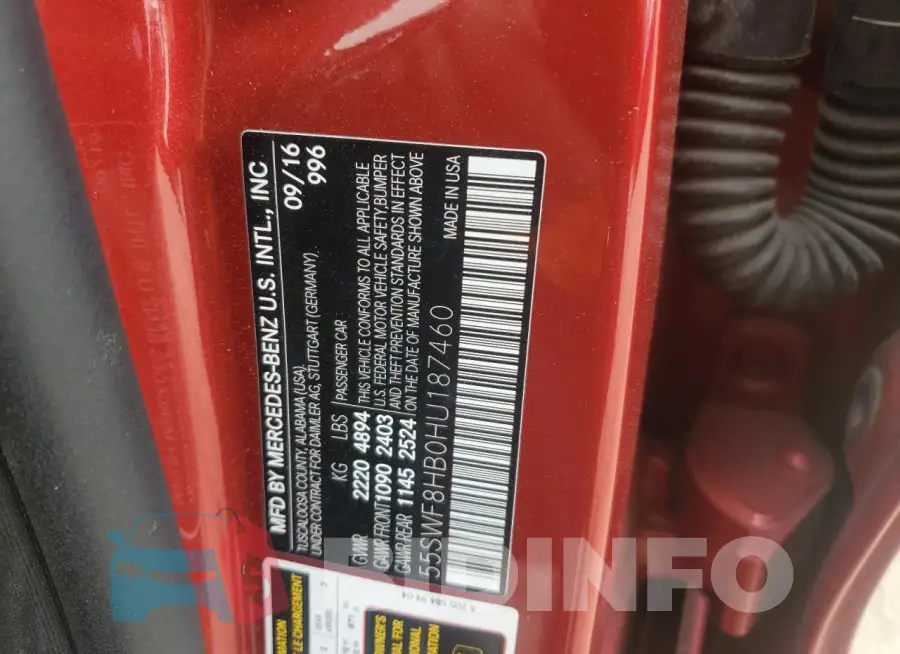 55SWF8HB0HU187460 Photo# 12
