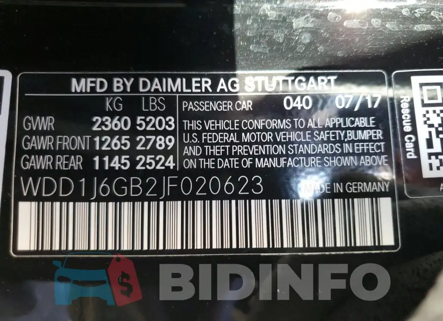 WDD1J6GB2JF020623 Photo# 12