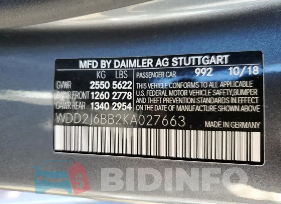WDD2J6BB2KA027663 Photo# 12