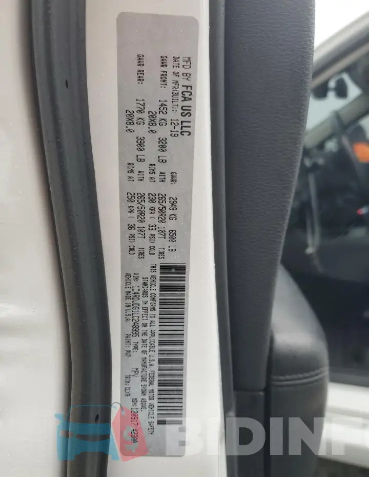 1C4RDJDG1LC248995 Photo# 13
