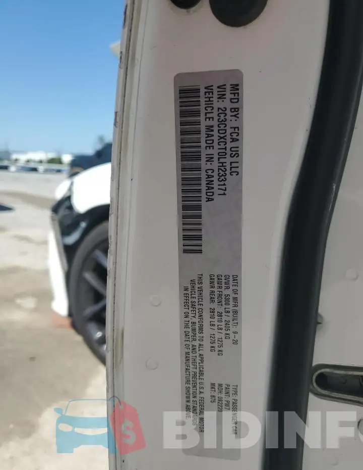 2C3CDXCT0LH233171 Photo# 12