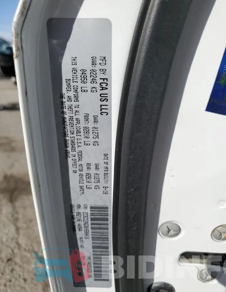 2C3CDZAG3KH500416 Photo# 12