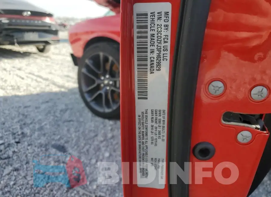 2C3CDZFJ3PH629929 Photo# 12