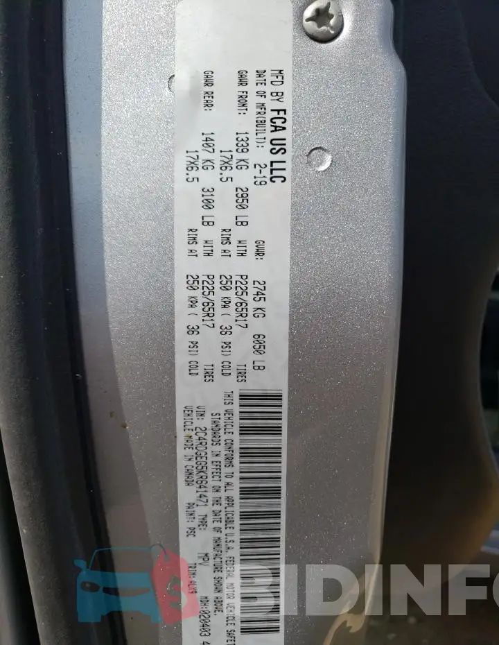 2C4RDGEG5KR641471 Photo# 13