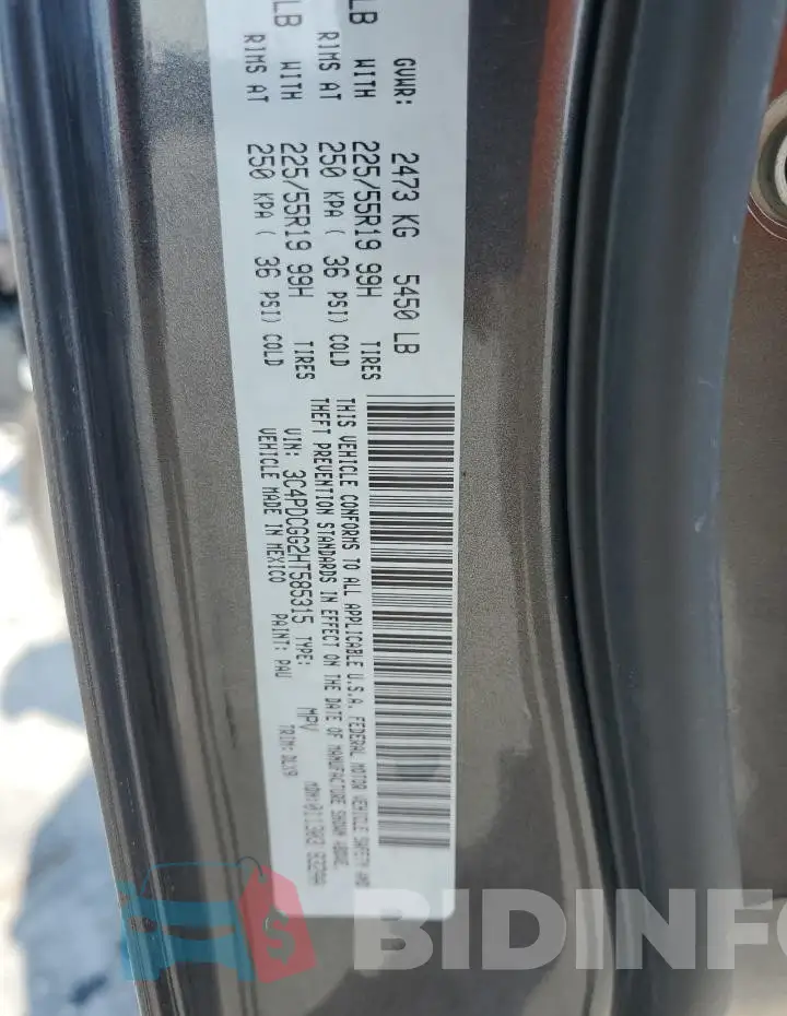 3C4PDCGG2HT585315 Photo# 13
