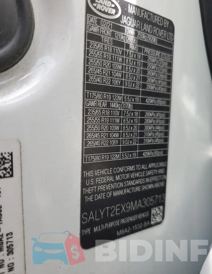 SALYT2EX9MA305713 Photo# 13