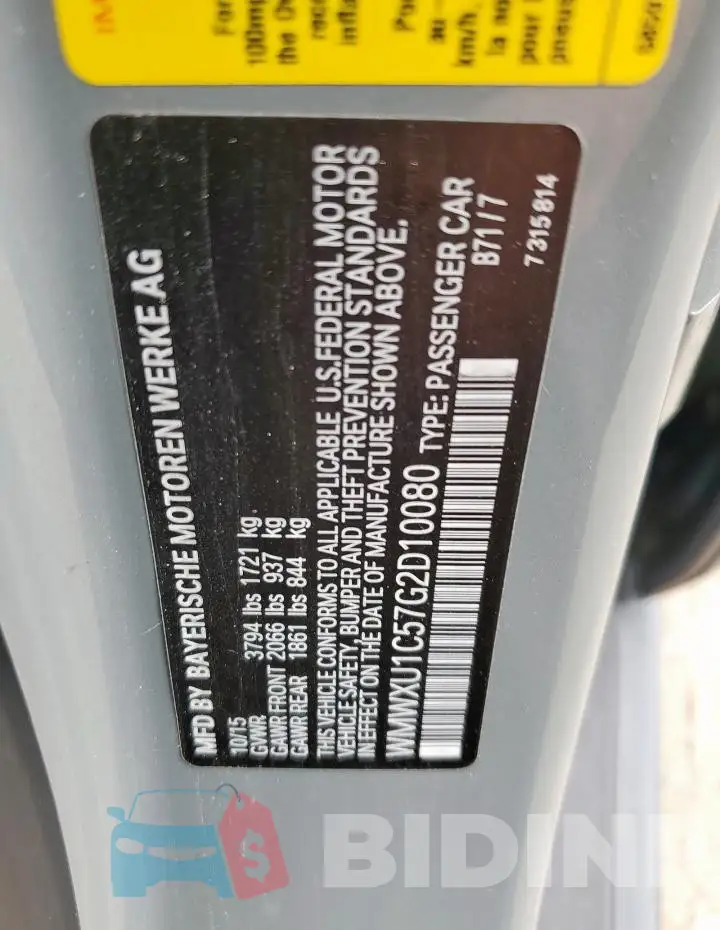 WMWXU1C57G2D10080 Photo# 13