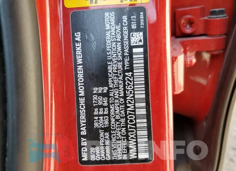 WMWXU7C07M2N56224 Photo# 13