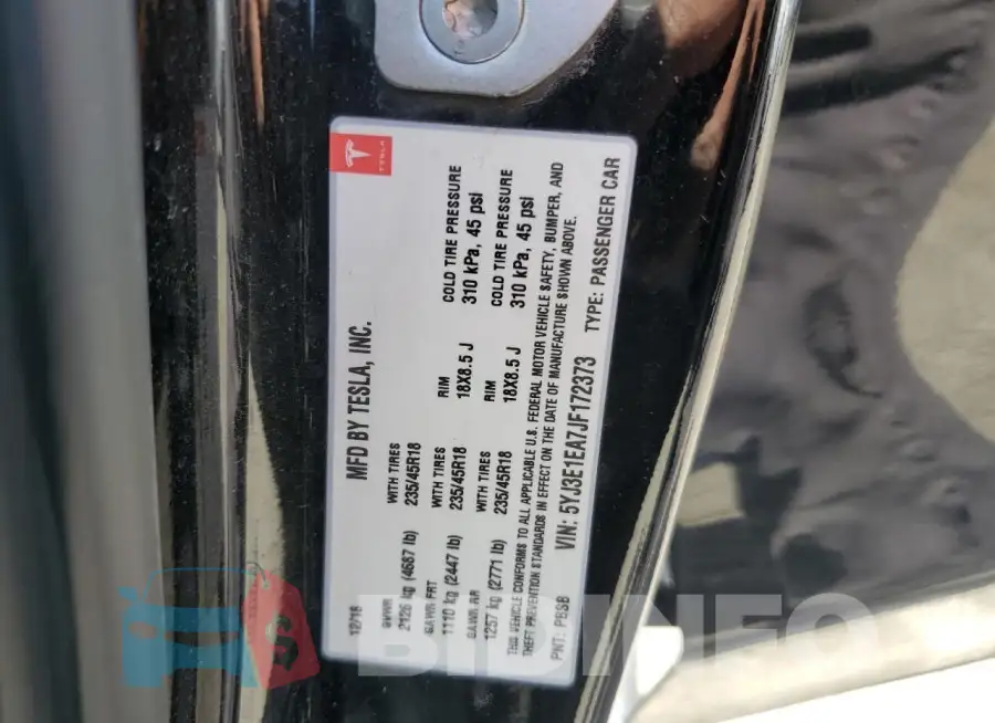 5YJ3E1EA7JF172373 Photo# 12