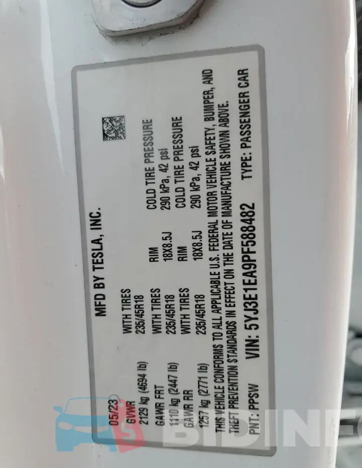 5YJ3E1EA9PF588482 Photo# 12