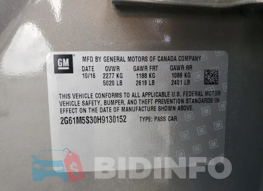 2G61M5S30H9130152 Photo# 13
