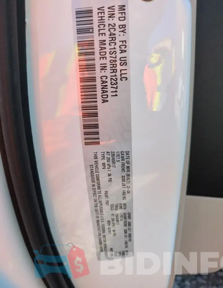 2C4RC1S78RR123711 Photo# 14