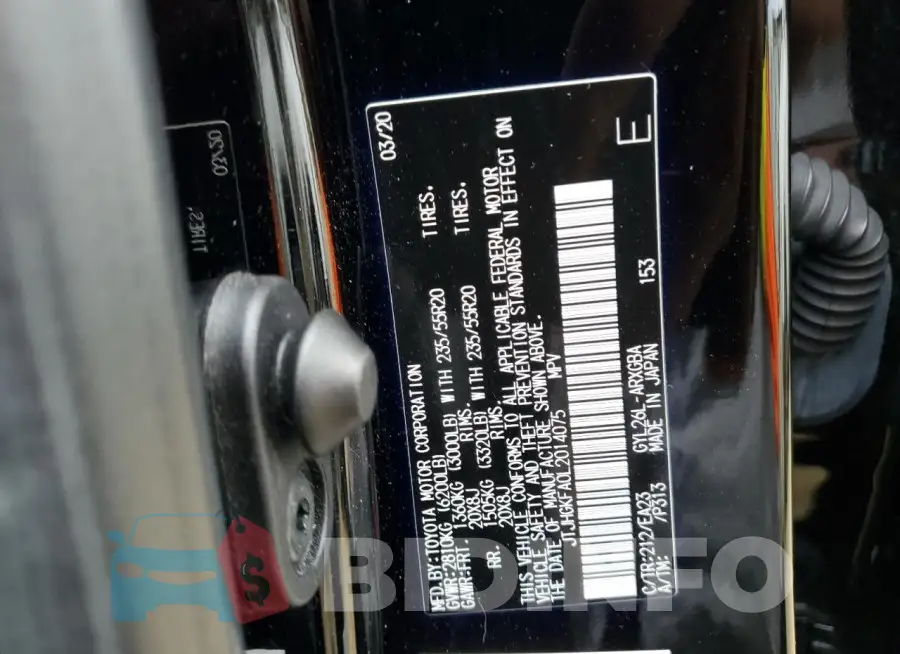 JTJHGKFA0L2014075 Photo# 14