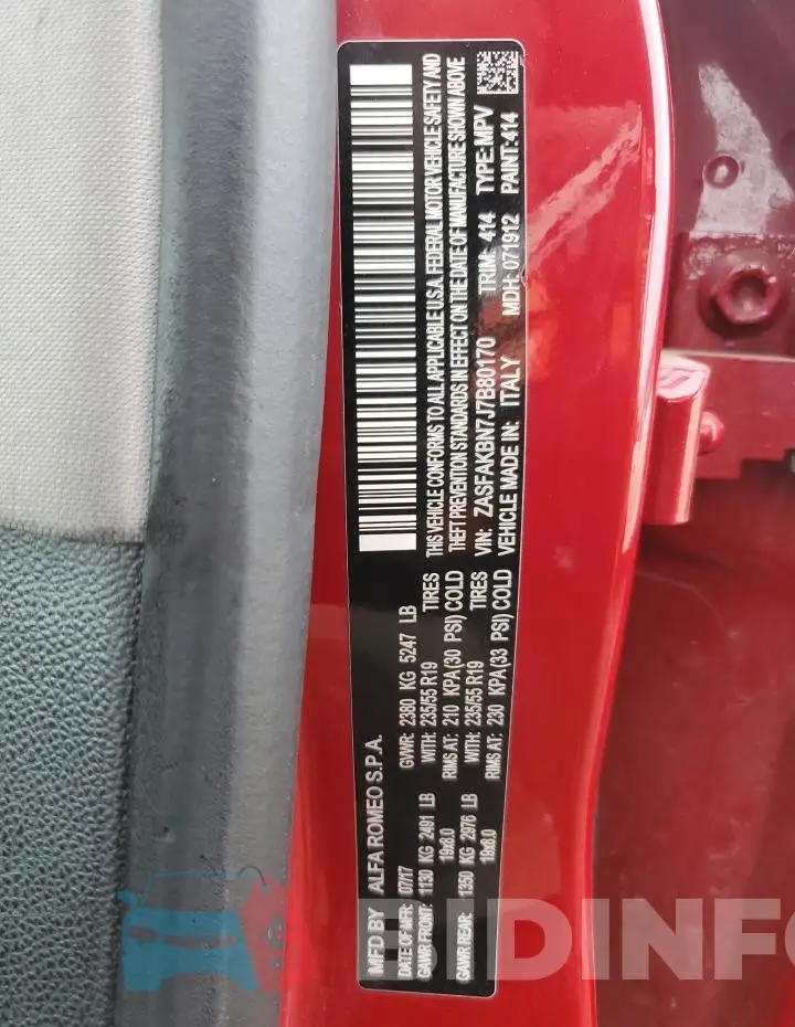 ZASFAKBN7J7B80170 Photo# 12